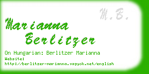 marianna berlitzer business card